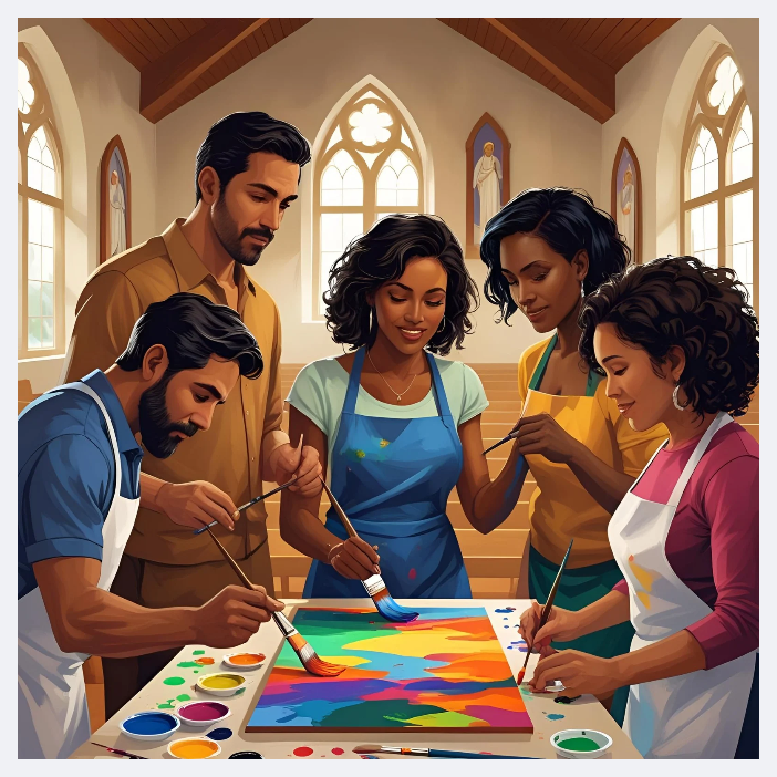 Refleksionsrum i aften kirken i Sankt Hans